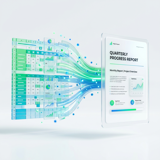 Excel to PDF Illustration